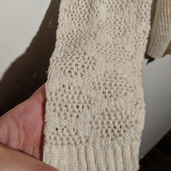 Closet Space Cream and Gray Cardigan Sweater Sz M - Picture 2 of 5